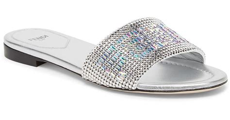 fendi crystal shoes|Fendi sandals for women.